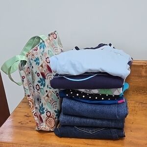 Girls Size 12-14 Bundle! Clothing & Tote Bag